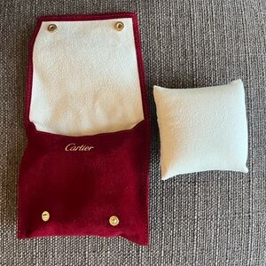 Authentic Cartier Watch Travel/Storage Pouch